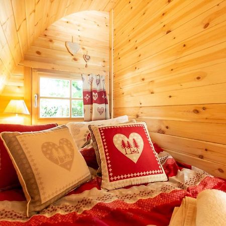 Cabane En Bois Avec Bain Nordique Asnieres-sur-Vegre Ngoại thất bức ảnh