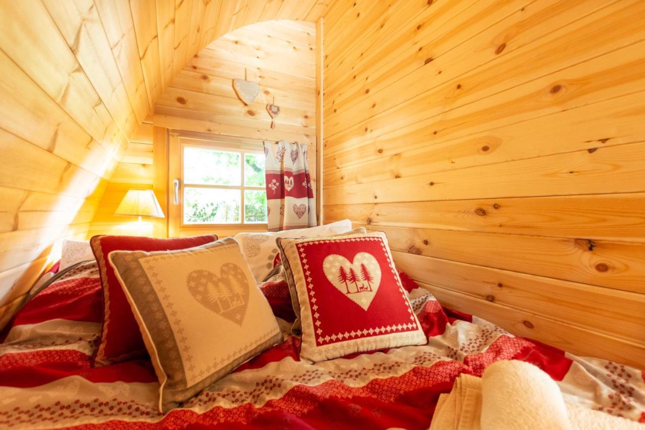 Cabane En Bois Avec Bain Nordique Asnieres-sur-Vegre Ngoại thất bức ảnh