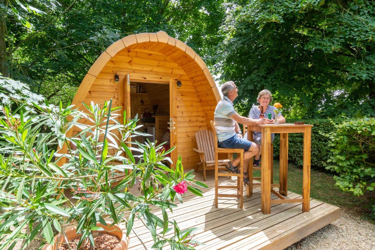 Cabane En Bois Avec Bain Nordique Asnieres-sur-Vegre Ngoại thất bức ảnh